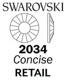 Swarovski Flatback HOTFIX - CONCISE 2034 HF (Retail packs)