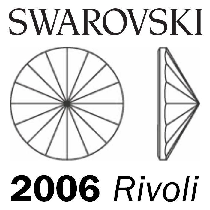 Swarovski Flatback Crystals, Rivoli, No-Hotfix, Style 2006