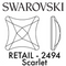 Swarovski Flatback NO HOTFIX - STARLET 2494 NHF (Retail packs)