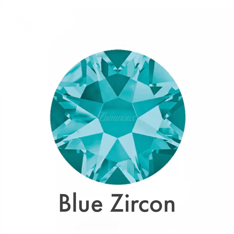 BLUE ZIRCON - Luminoux© - Flatback Hotfix HF