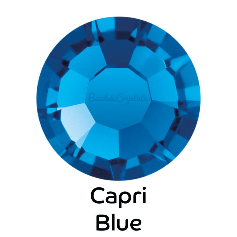 CAPRI BLUE  - Preciosa Flatback- NON HOTFIX