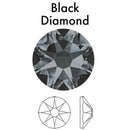 BLACK Diamond - Luminoux© - Flatback Hotfix HF