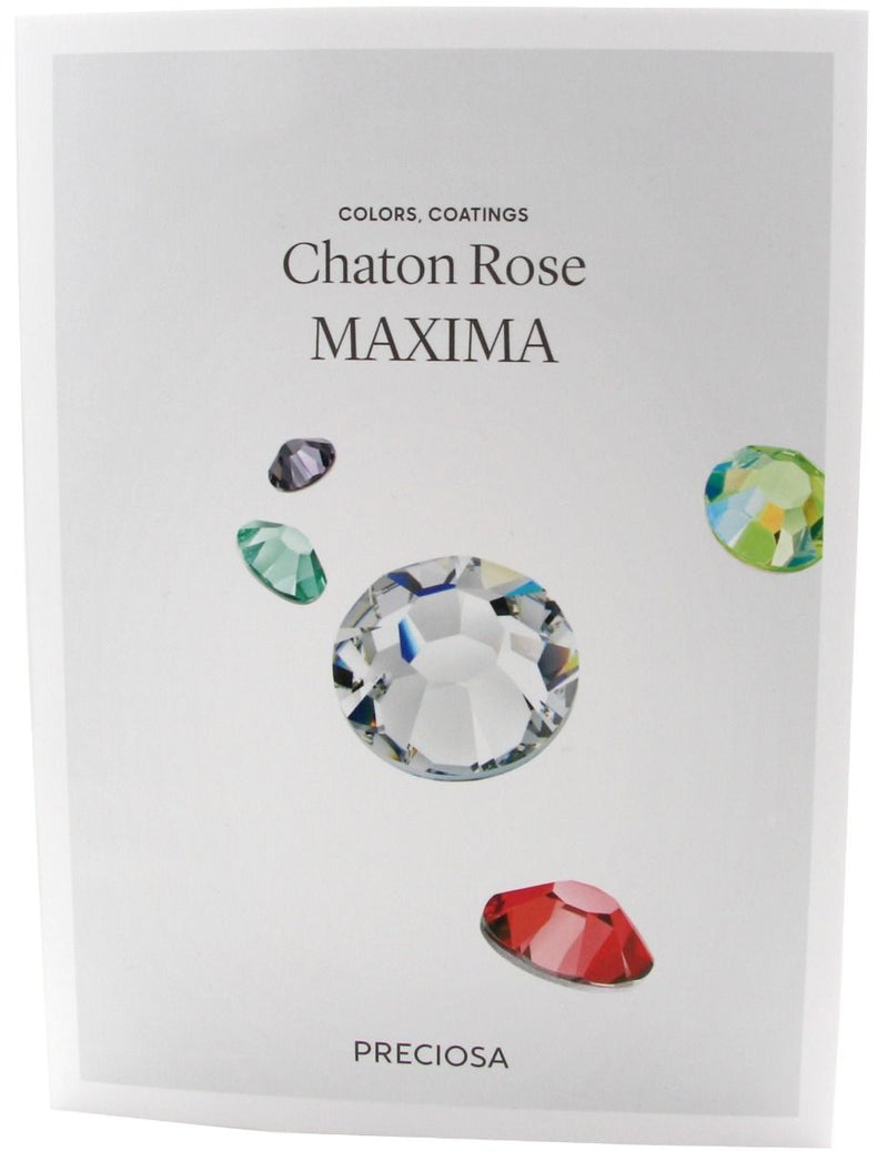 Preciosa Colour Chart - Chaton Rose Flatback Crystals