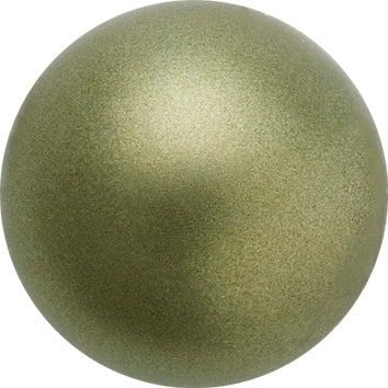 Preciosa - Pearl - DARK GREEN Round Pearl MAXIMA 1/2H