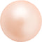 Preciosa - Pearl - PEACH - Button Pearl 1/2H half drilled