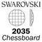 Swarovski Flatback NO HOTFIX - CHESSBOARD CIRCLE 2035 NHF (Retail packs)