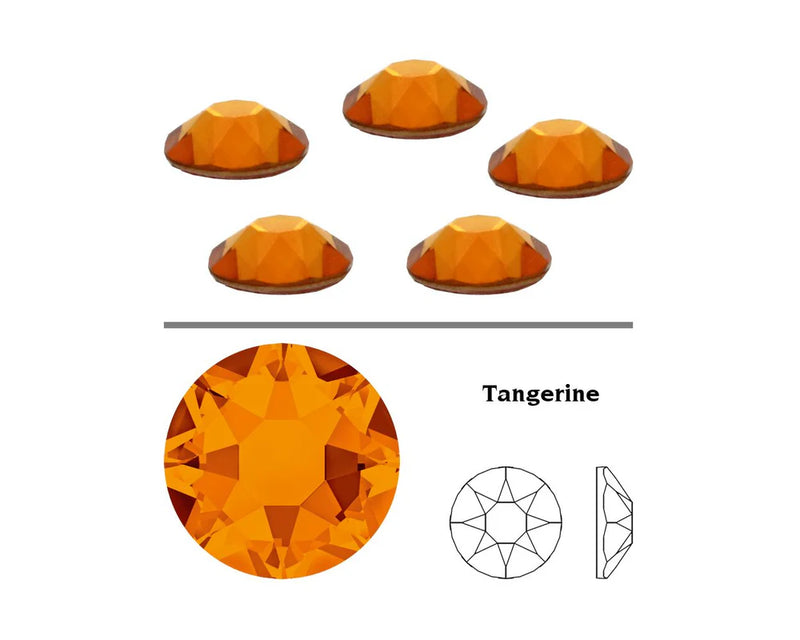 Swarovski  NHF - TANGERINE - Flatback - Non hotfix