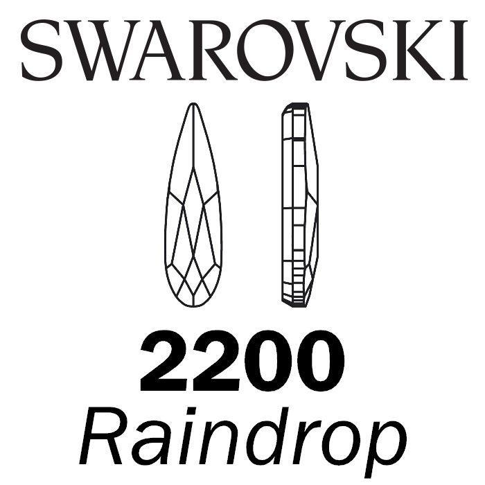 Swarovski Flatback HOTFIX - RAINDROP 2304 HF (Retail packs)
