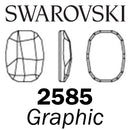 Swarovski Flatback HOTFIX - GRAPHIC 2585 HF (Retail packs)