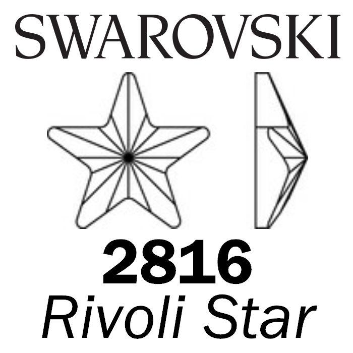 Swarovski Flatback HOTFIX - RIVOLI STAR  2816 HF (Retail packs)