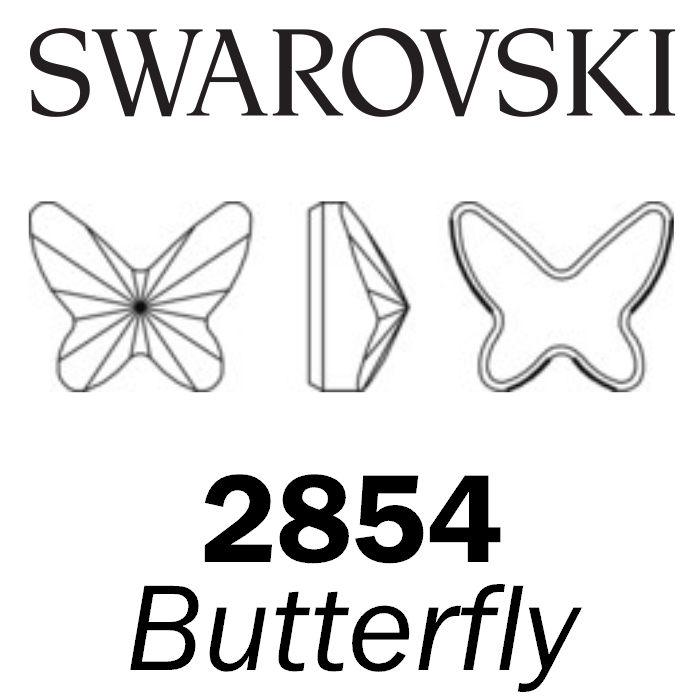 Swarovski Flatback HOTFIX - BUTTERFLY 2855 2845 HF (Retail packs)
