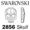Swarovski Flatback HOTFIX - SKULL 2856 HF (Retail packs)
