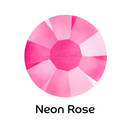 NEON ROSE - Preciosa Flatback -  NON HOTFIX