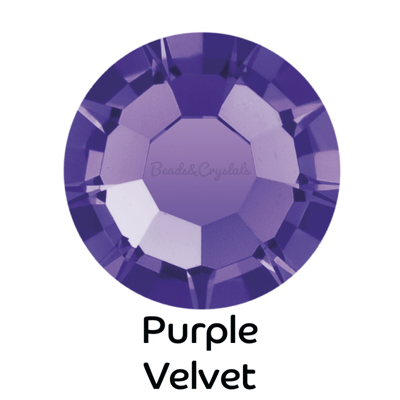 PURPLE VELVET - Preciosa Flatback- NON HOTFIX