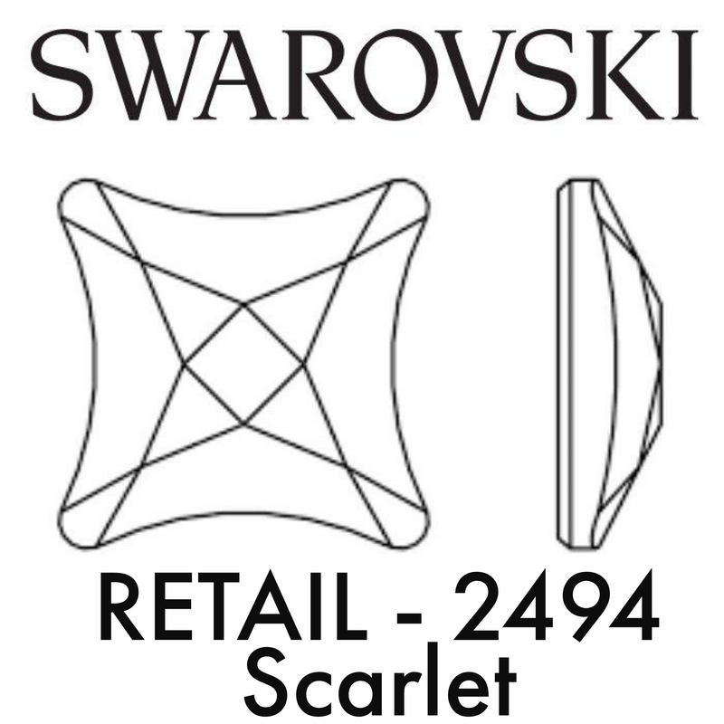 Swarovski Flatback NO HOTFIX - STARLET 2494 NHF (Retail packs)