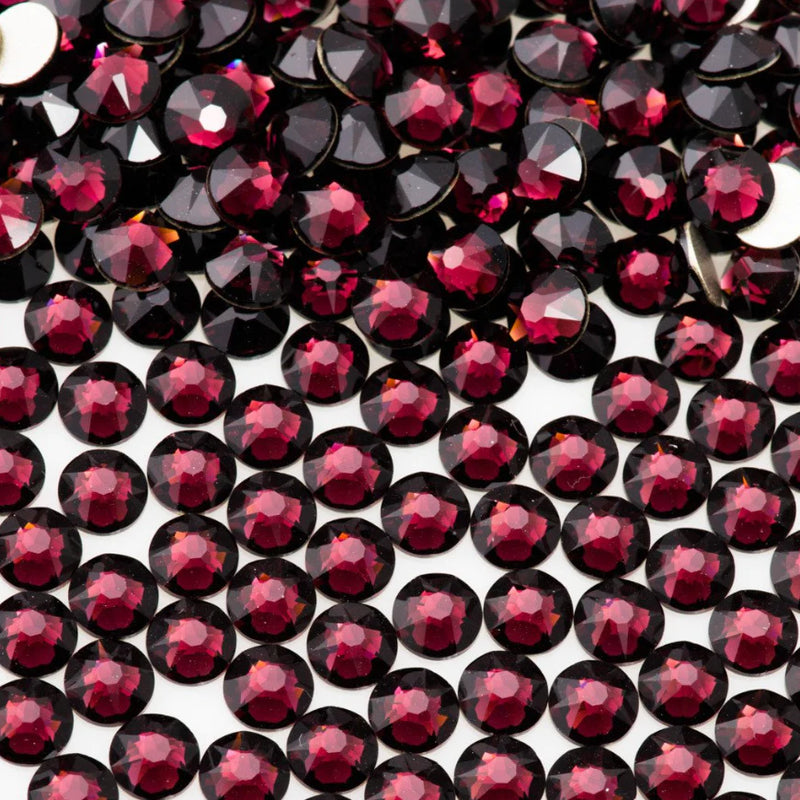 Swarovski HF  - BURGUNDY - Flatback - HOTFIX