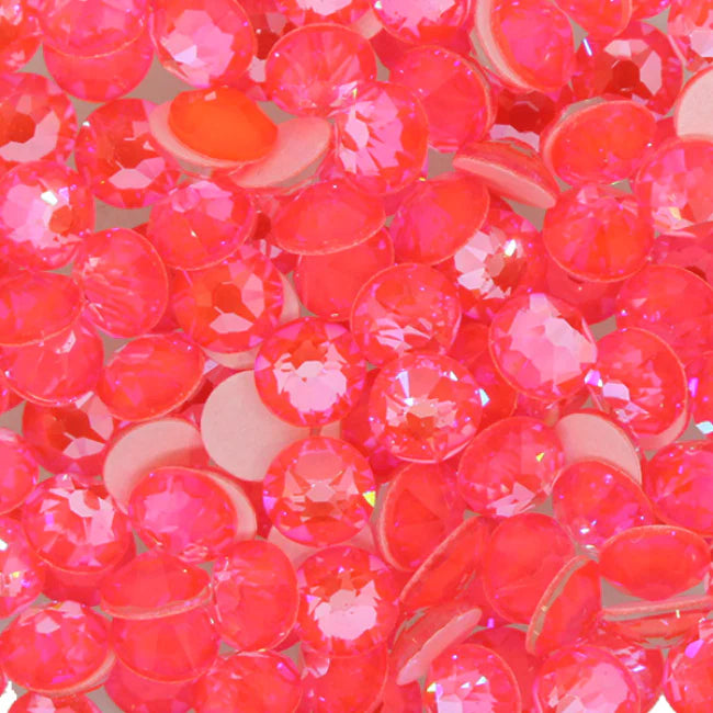 Swarovski HF - ELECTRIC ORANGE - Flatback - HOTFIX