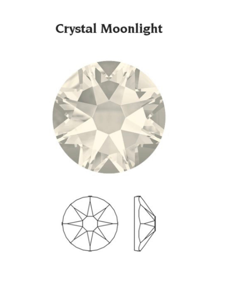 Swarovski HF - MOONLIGHT - Flatback - HOTFIX