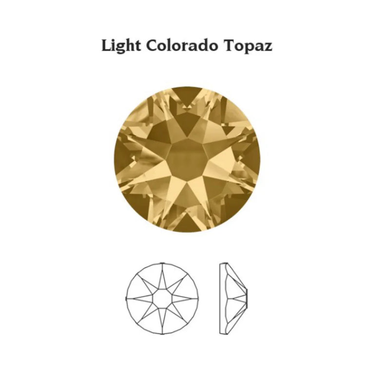 Swarovski  NHF - LIGHT COLORADO TOPAZ - Flatback - Non hotfix