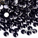 JET BLACK  - LuxStone - Flatback Non Hotfix NHF