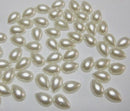 Flatback Resin Pearl Shape - Tear Drop - RICE WHITE (IVORY)