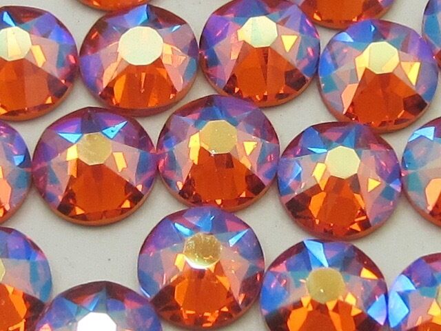 Swarovski  NHF - TANGERINE SHIMMER  - Flatback - Non hotfix