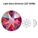 Swarovski  NHF - LIGHT SIAM SHIMMER  - Flatback - Non hotfix