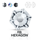 Preciosa - No Hotfix - Flatback Shape - MC HEXAGON FB