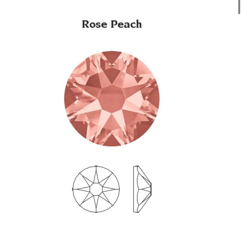 Swarovski  NHF - ROSE PEACH - Flatback - Non hotfix