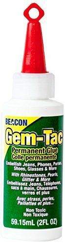 Gem-Tac Permanent Adhesive 2 oz (non toxic)