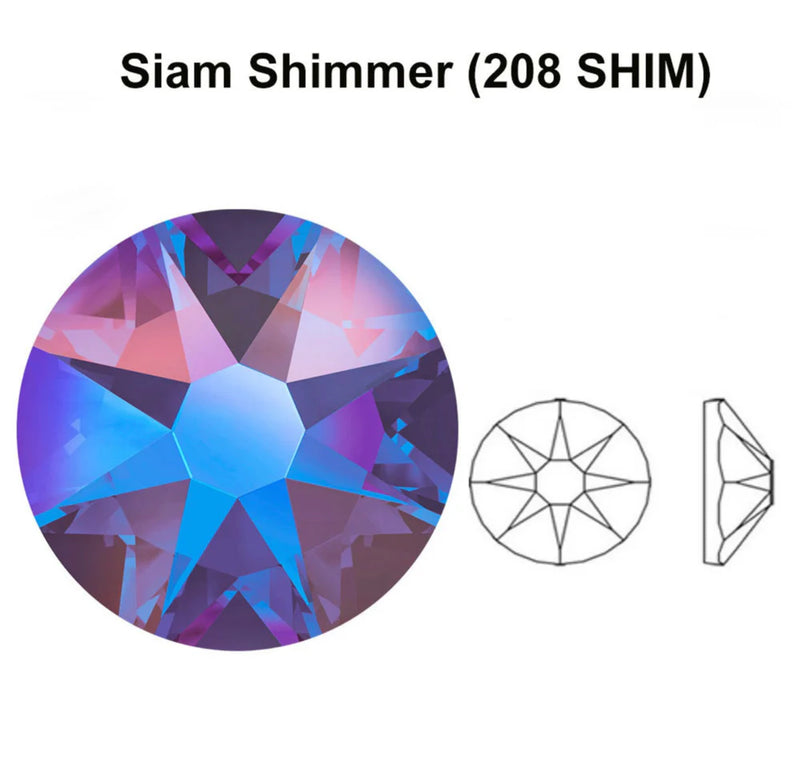 Swarovski  NHF - SIAM SHIMMER  - Flatback - Non hotfix