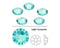 Swarovski  NHF - LIGHT TURQUOISE - Flatback - Non hotfix