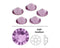 Swarovski  NHF - LIGHT AMETHYST - Flatback - Non hotfix