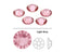 Swarovski  NHF - LIGHT ROSE - Flatback - Non hotfix