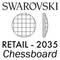 Swarovski Flatback HOTFIX - CHESSBOARD CIRCLE 2035 HF (Retail packs)