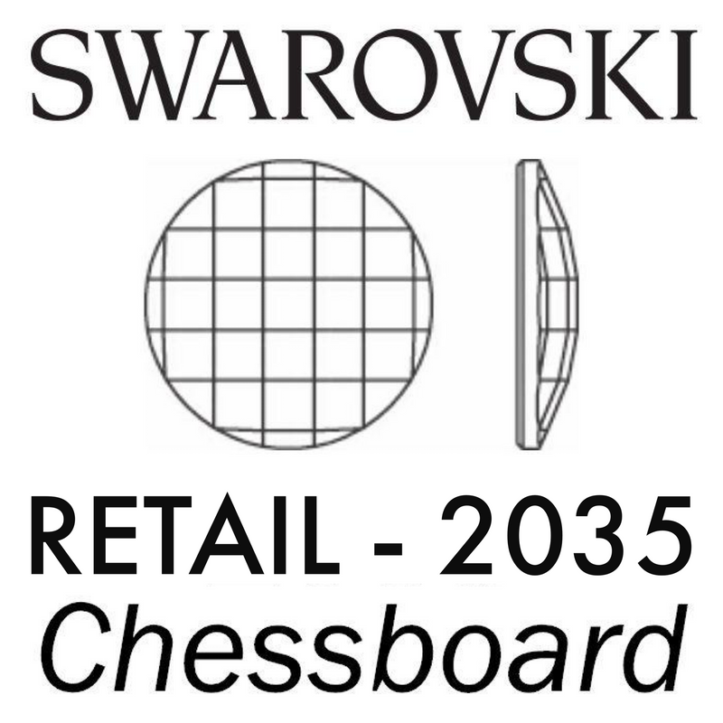 Swarovski Flatback HOTFIX - CHESSBOARD CIRCLE 2035 HF (Retail packs)