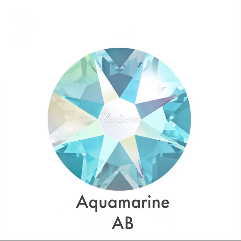 AQUAMARINE - Luminoux - Flatback Non Hotfix