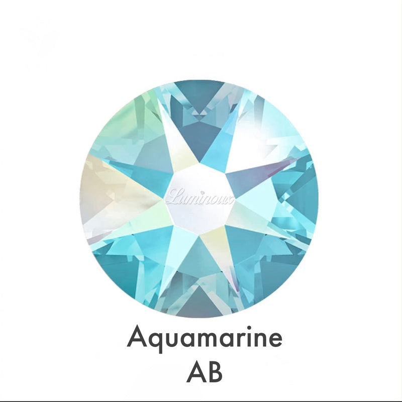 AQUAMARINE - Luminoux© - Flatback Hotfix HF