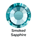 SMOKED SAPPHIRE - Preciosa Flatback - HOTFIX HF