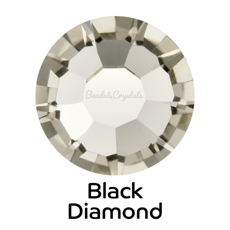 BLACK DIAMOND - Preciosa Flatback -  HOTFIX HF