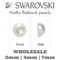 Swarovski FlatBlack Pearl HOTFIX all sizes WHOLSALE