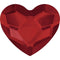 Swarovski Flatback NO HOTFIX - HEART 2808  (Retail packs)