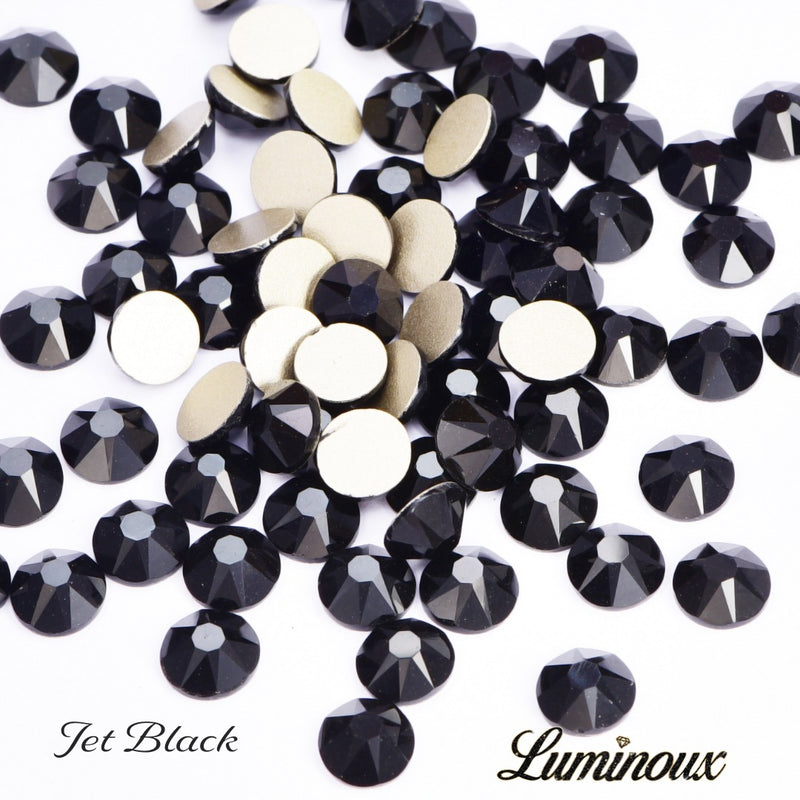 JET BLACK - Luminoux© - Flatback Non Hotfix