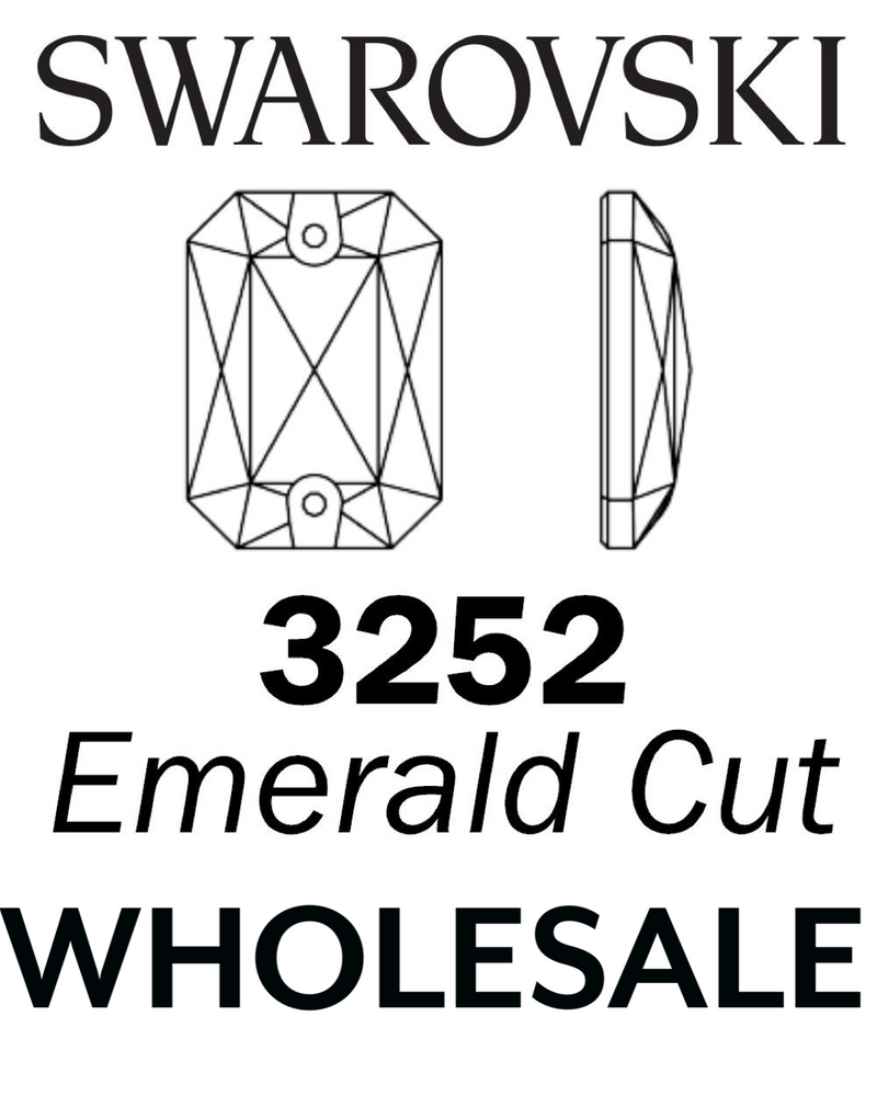 Swarovski Sew on - EMERALD CUT 3252 - WHOLESALE