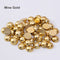 Half Round Flatback Resin Pearl - MINE GOLD METALLIC