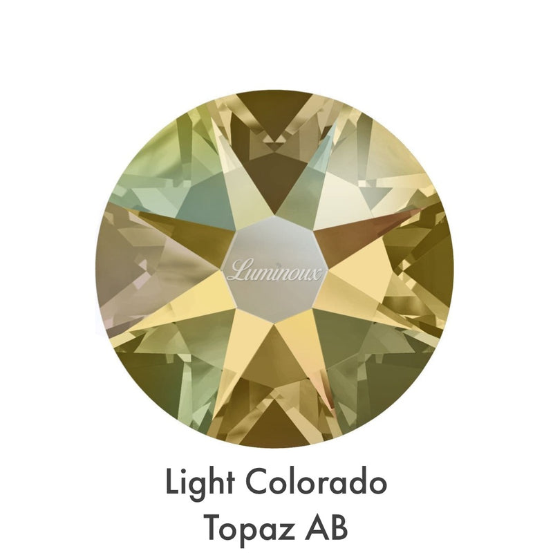 LIGHT COLORADO TOPAZ - Luminoux© - Flatback Hotfix HF