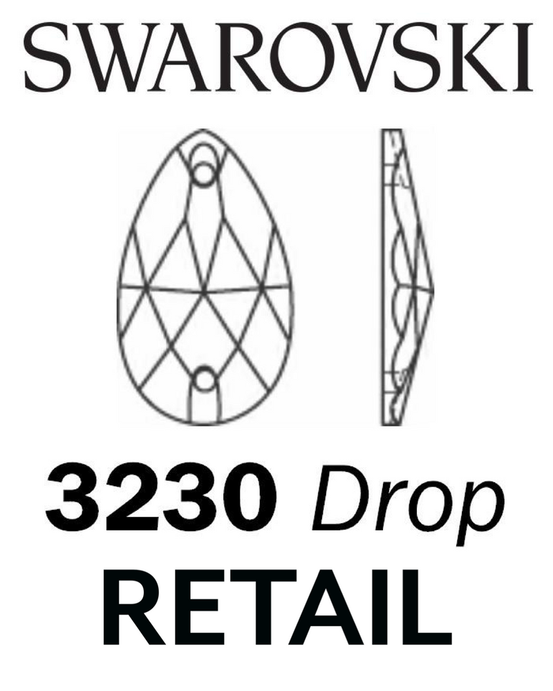 Swarovski Sew on - TEAR DROP 3230 - RETAIL