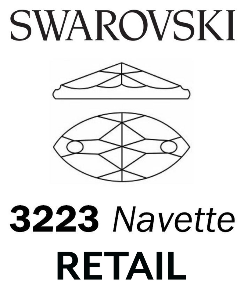 Swarovski Sew on - NAVETTE 3223 - RETAIL