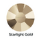 STARLIGHT GOLD - Preciosa Flatback - HOTFIX HF