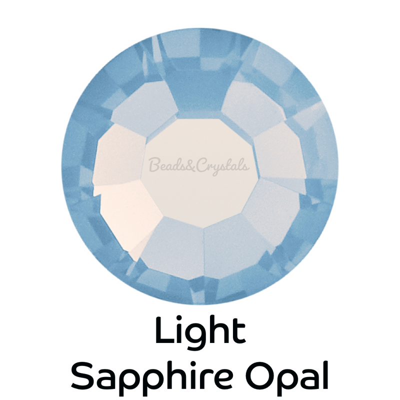 LIGHT SAPPHIRE OPAL - Preciosa Flatback - HOTFIX HF